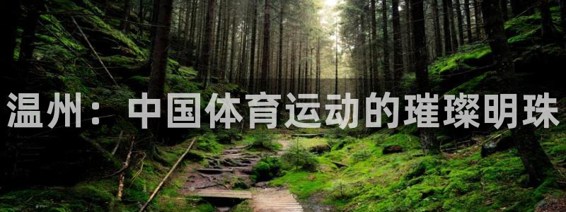 vsport体育：温州：中国体育运动的璀璨明珠